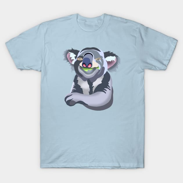 Be Happy Cute Funny Koala T-Shirt by Spirit Animals 21